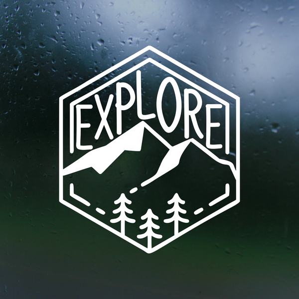 explore decal, explore camper decal, explore truck decal, explore camper decal, explore vinyl decal, explore decals, decal, decal shop, get decaled