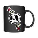 Floral Skull Sticker for Cars, Mugs, Windows, Laptops, Mirrors & More
