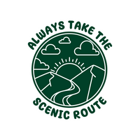 Always Take The Scenic Route Dye Cut Vinyl Decal