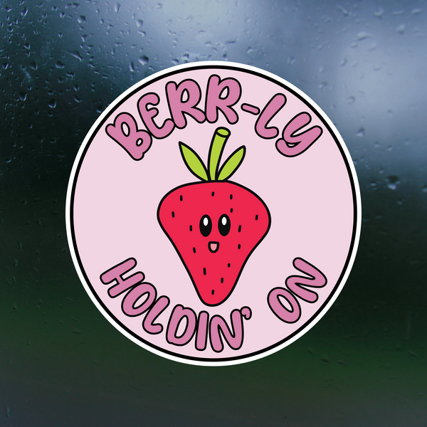 strawberry sticker for cars, laptop, mug, glass, mirror and more by get decaled. bumper sticker, car sticker, mug sticker, window sticker, glass sticker, mirror sticker, retro sticker, get decaled, decal shop usa, decal shop canada, best decals