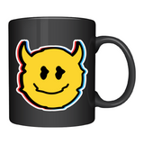 Glitched Smiley Face Sticker for Car, Mug, Mirror, Laptop & More