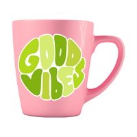 good vibes sticker for cars, laptop, mug, glass, mirror and more by get decaled. bumper sticker, car sticker, mug sticker, window sticker, glass sticker, mirror sticker, retro sticker, get decaled, decal shop usa, decal shop canada, best decals.