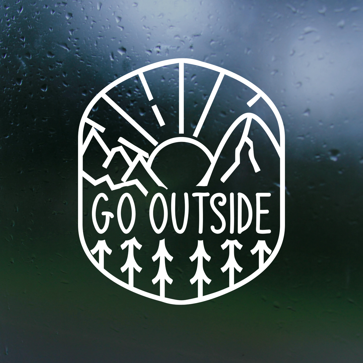 Go Outside Die Cut Vinyl Decal - Vehicle Decal, Window Decal, Camper D ...