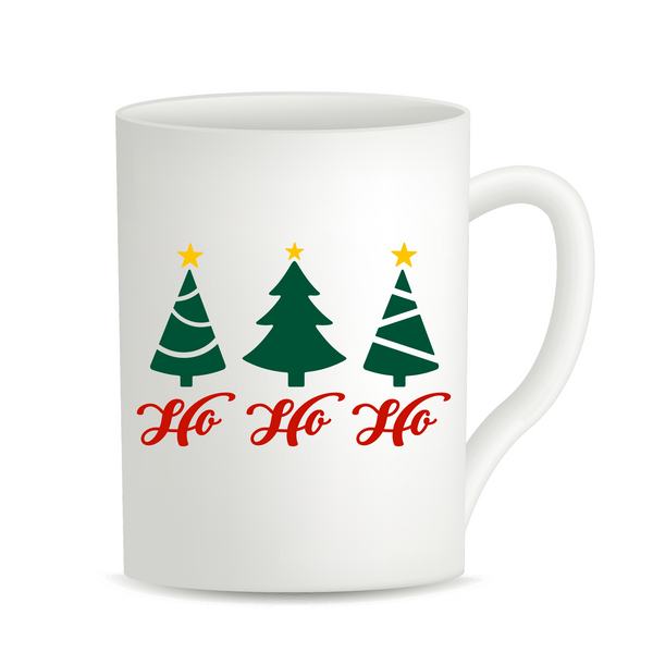 Ho Ho Ho Holiday Tree Decal