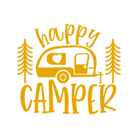 camper decal, camper decals, camper sticekr, dye cut vinyl , camper decals, happy camper decal, camper window decal, rv decal, motor home decal, tent trailer decals