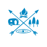 decal for camper, camping cross decal, mountain decal, kyak decals, camping theme decal, rv decal, motor home decal, get decaled