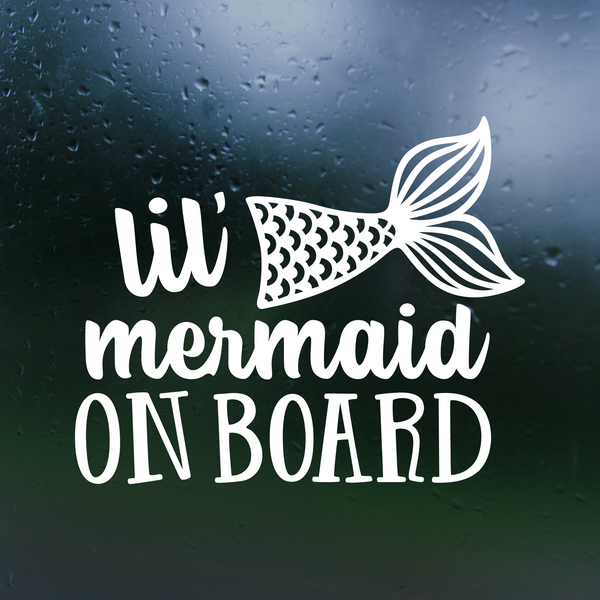 mermaid on board decal, mermaid on board decals, decals, decal, get decaled, car decals, truck decals, laptop decals, custom decals