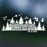 camper decal, camping decal, vinyl decal, get decaled, making memories campsite decal, decals, car decals, truck decals, camper decals, decal shop, decal shop canada