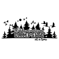 Dye Cut Vinyl Making Memories One Campsite At A Time Camper Decal