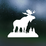 Outdoor Forest Moose High Dye Cut Decal