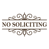 no soliciting vinyl decal, no soliciting sign, no soliciting sticker, vinyl no soliciting decal, decals, decal, no soliciting window sign