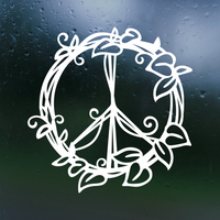 Peace Sign Vine Dye Cut Decal