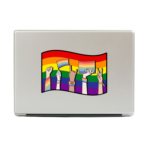 pride sticker, pride stickers, pride decal sticker, pride sticker decal, get decaled, pride laptop decal, lgbtq decals, pride flag decals, pride flag, pride
