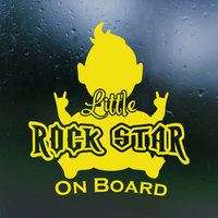baby on board decal, baby on board decals, baby on board sticker, dye cut vinyl baby on board decal, get decaled, vinyl stickers, dye cut vinyl baby on board decal, decal shop, baby rockstar on board decal
