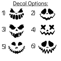 spooky halloween face mug decal by get decaled. diy halloween, diy halloween decor, diy halloween craft, diy halloween ideas, halloween crafts, halloween ideas, halloween decor, halloween decorations, diy halloween decorations