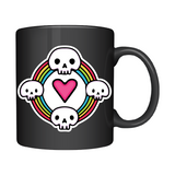 Trippy Rainbow Skull Squad Sticker for Car, Mug, Laptop, Mirror & More