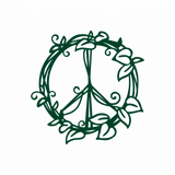 Peace Sign Vine Dye Cut Decal