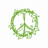 Peace Sign Vine Dye Cut Decal