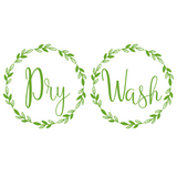 Washer & Dryer Wreath DIY Home Decor Decal Pack