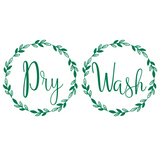 Washer & Dryer Wreath DIY Home Decor Decal Pack