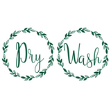 Washer & Dryer Wreath DIY Home Decor Decal Pack