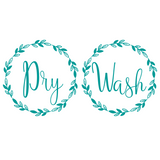 Washer & Dryer Wreath DIY Home Decor Decal Pack