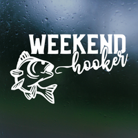 Weekend Hooker Fishing Decal