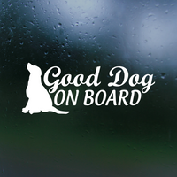 Dye Cut Dog In Car Decal