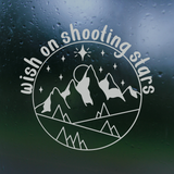 Wish On Shooting Stars Camping Decal for Cars, Trucks, RVs, Windows & More