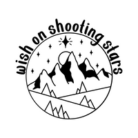 Wish On Shooting Stars Camping Decal for Cars, Trucks, RVs, Windows & More